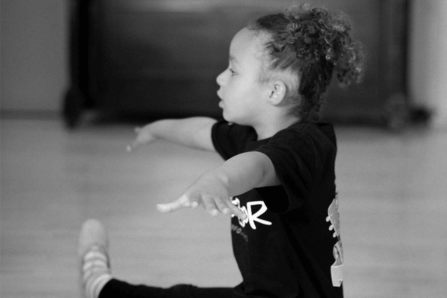 Young Talented Girl Dancing